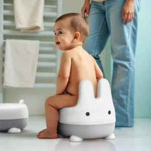 Toy Space Bunny Potty Seat - Potty Training Seat For 4 To 36 Months Child, Potty Trainer With Detachable Potty Bowl, Suitable For Potty Training Of Boys & Girls, White