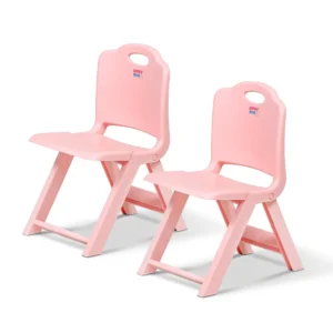 Toy Space two Foldable Kids Chair | Foldable Study Chair | Space-Saving, Portable, and Supports up to 30kg |Folding Stool Chair | Kids Study Chair